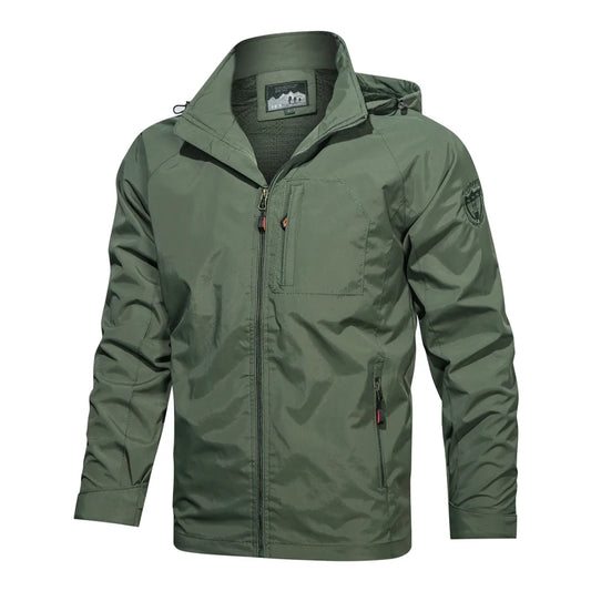 Camping Hiking Jacket Men Spring Autumn Outdoor Sports Breathable Coats Climbing Trekking Windbreaker Travel Waterproof Jacket