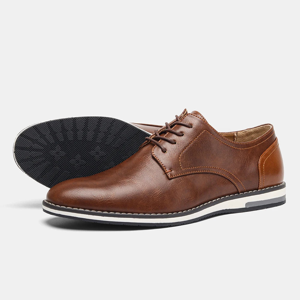 Cuero flofer hombres moda cómoda 2024 marcas casuales zapatos hombres