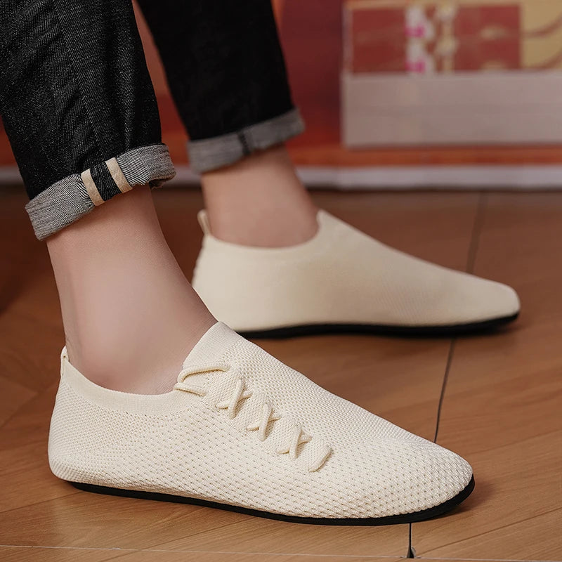 Yrzl Bottom Bottom Back Breathable Mesh Moofers Men Anti-Slip Cabrisor Zapatos de verano