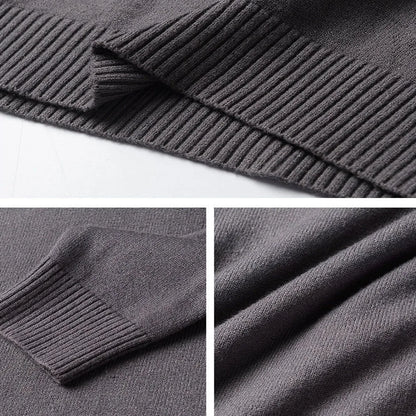 Moda coreana Otoño Invierno Sweaters Hombres Párricos Fleece Turtleneck Sweats Camisetas de fondo tibio