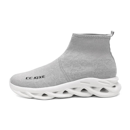 Hot Selling Cheap Black Men's Running Shoes Breathable Comfort Running Sneakers Light Slip-on Socks Shoes For Man Large Size 47