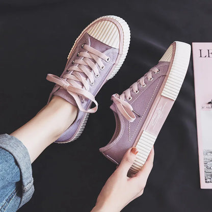 Kvinnor dukskor mode sneakers unisex ny avslappnad vulkanisera skor kvinna mode loafers hög kvalitet 3 gånger vulkanisering