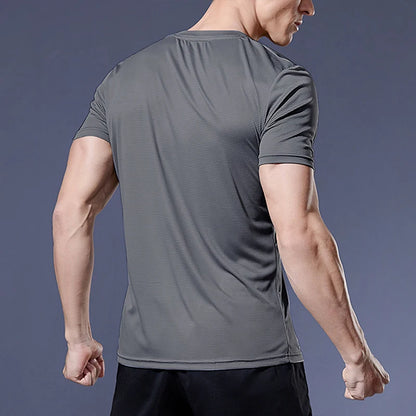 Juoksevat paidat jalkapallopaitot miesten Jersey Sportswear Mens-lenkkeily-t-paidat nopea kuiva puristusurheilu t-paita kuntosali