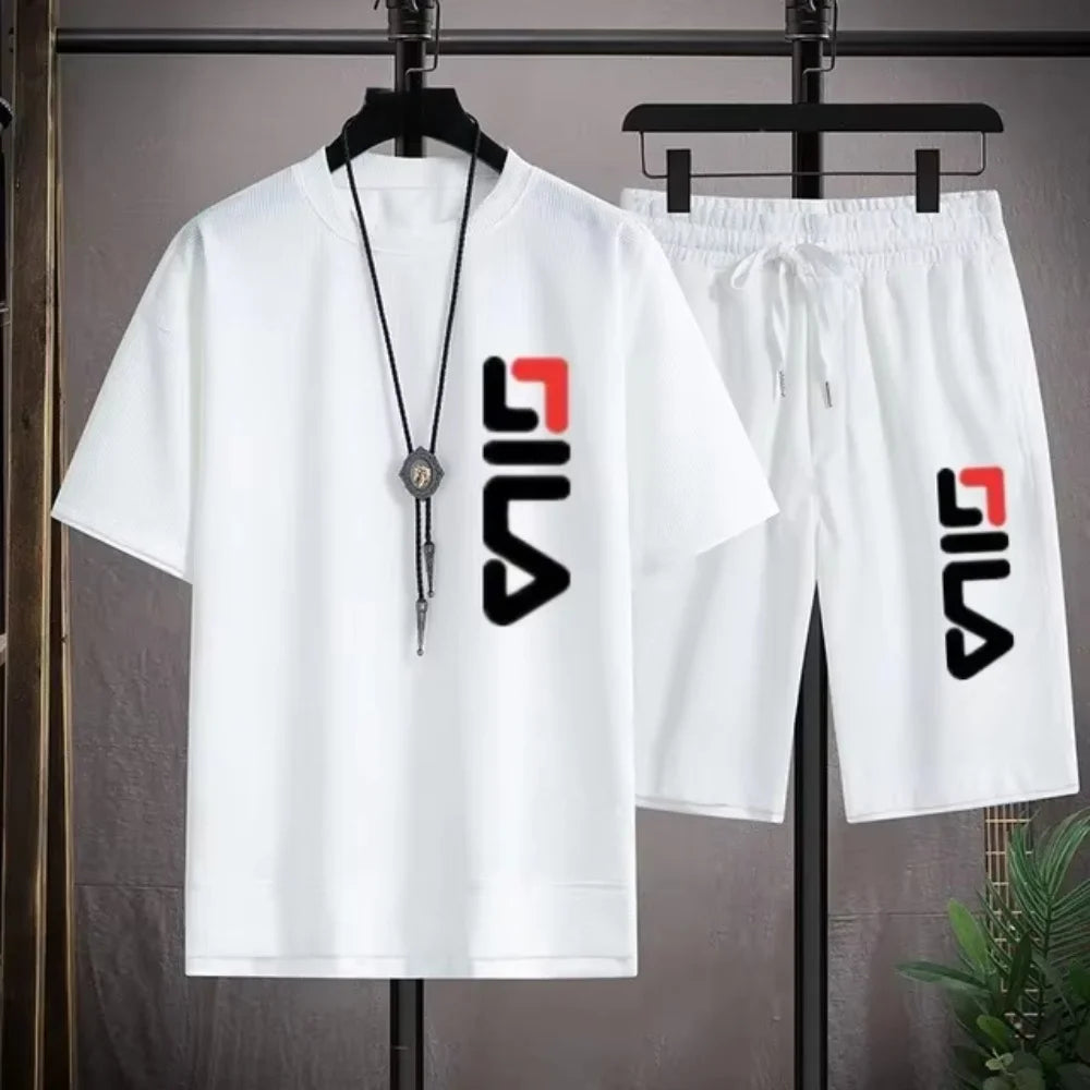 T-shirts de cou de cou de couche à deux pièces d'été