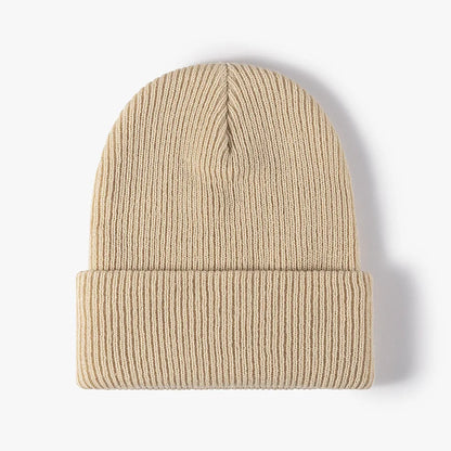 Brand Oohmy Knitted Hats for Men Women, Skullies Caps, Warmer Bonnet, Casual Cap, Monochromatic, Male and Female, Winter, 2024