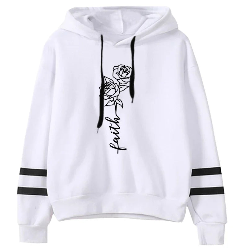 Comfort Jogging Women Tracksuit Daily Outdoor Autumn Winter Quality Hoodies Casual Single Piece Stripe Sweatshirt and Sweatpants