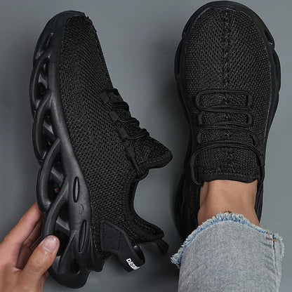 Hombres zapatos deportivos casuales zapatillas transpirables livianas calzado de malla de malla al aire libre