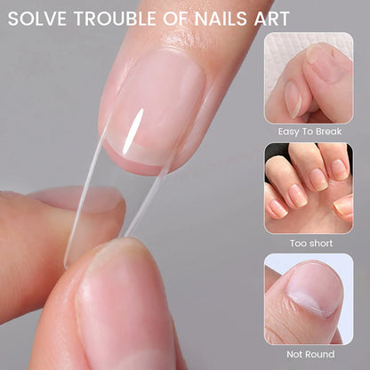 550Pcs Frosted Soft Gel Full Cover Nail Tips,11 Sizes Gel Nail Extensions False Nail Artificial Nails with Case for Nail Salons