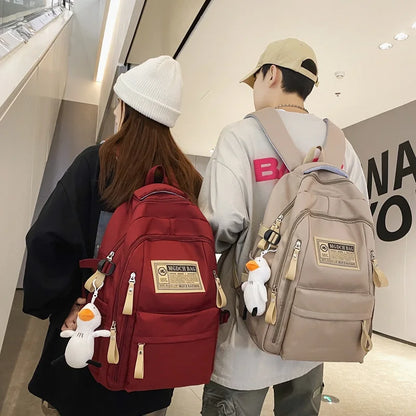 Fashion Big Student School Backpack Rucksack Girls Boys School Bag High Capacity Women Backpack Female Leisure Travel