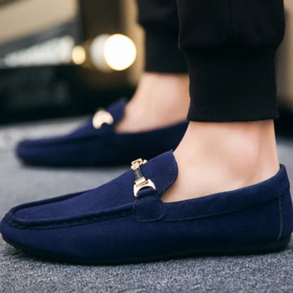 Mænds afslappede sko bløde komfortable kørsel Moccasins glider på loafers til mænd letvægt flad vandresko sapatenis maskulino