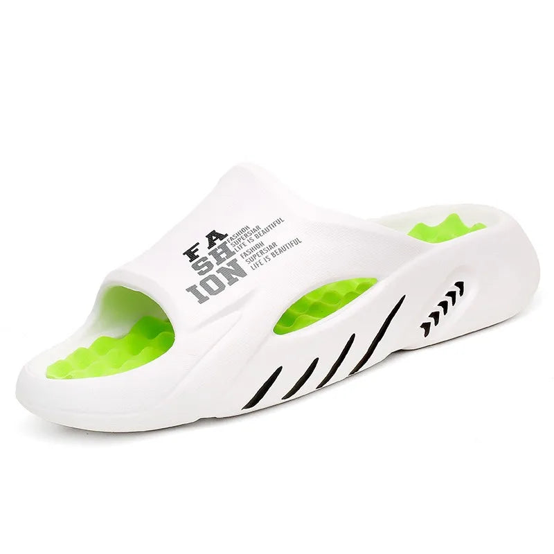 New Summer Man Massage Slippers 2025 Indoor Outdoor Beach Sandals Soft Bottom Casual Slippers Male Flip Flops Mens Sandals