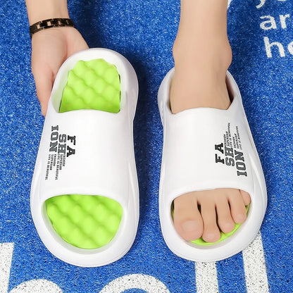 New Summer Man Massage Slippers 2025 Indoor Outdoor Beach Sandals Soft Bottom Casual Slippers Male Flip Flops Mens Sandals