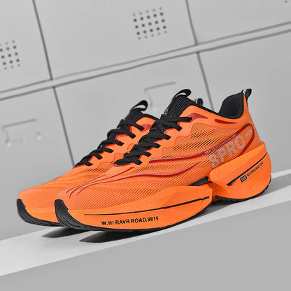 Mænds sneakers carbon plade maraton racing dæmpende anti-slip løbesko tykkål slidbestandigt par tennissko