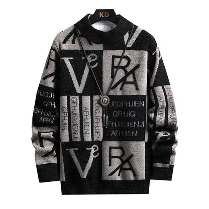 Uomini Pullover a strisce maglia a maglia a maglia Pallover Stampare Maglioni rotondi Maglion Autunno/Inverno Designer di qualità Casual Casualmente Abbigliamento Jumper