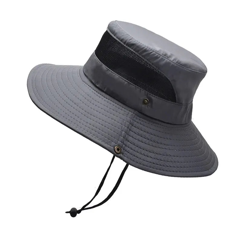 Xinbaoguan 100% polyester 9201 Uusi kesä hengittävä kalastaja hattu ulkona vuorikiipeilyä iso eaf aurinkovarjo hattu benni hattu