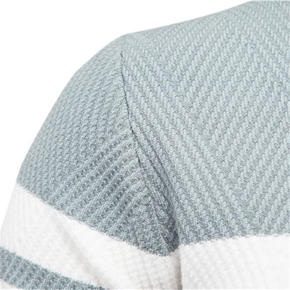 Camisola de manga longa de gola alta masculina, blusas finas, moda casual, roupas de outono, novo
