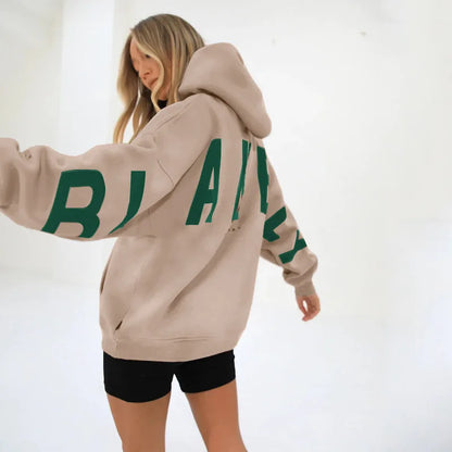 American Retro Letter Print Oversized Sweatshirt Women Harajuku Y2K Trendy Streetwear Top Chic Colorful Versatile Casual Hoodie