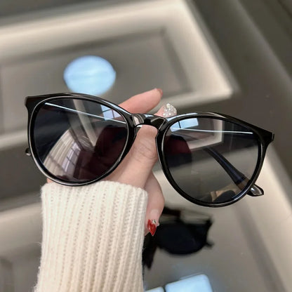 Mode ronde zonnebrillen mannen merkontwerper vintage zonnebrillen mannelijke zwarte retro kat oogframe buiten rijden oculos de sol oculos de sol