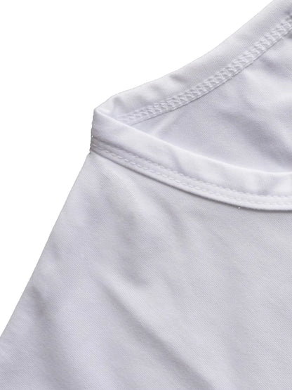 T-shirts de cou de cou de couche à deux pièces d'été