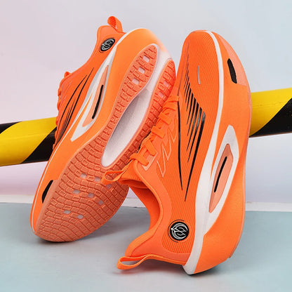Men Running Shoes Outdoor Cushioning Jogging Couple Sneakers Non-Slip Luxury Shoes Trainer Race Breathable Mesh Off-road Shoes
