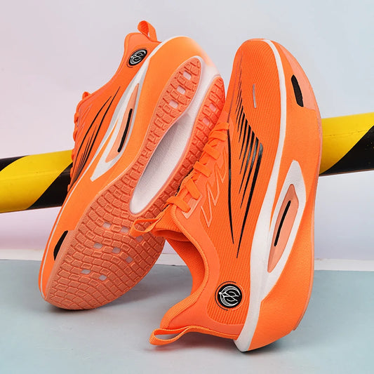 Men Running Shoes Outdoor Cushioning Jogging Couple Sneakers Non-Slip Luxury Shoes Trainer Race Breathable Mesh Off-road Shoes