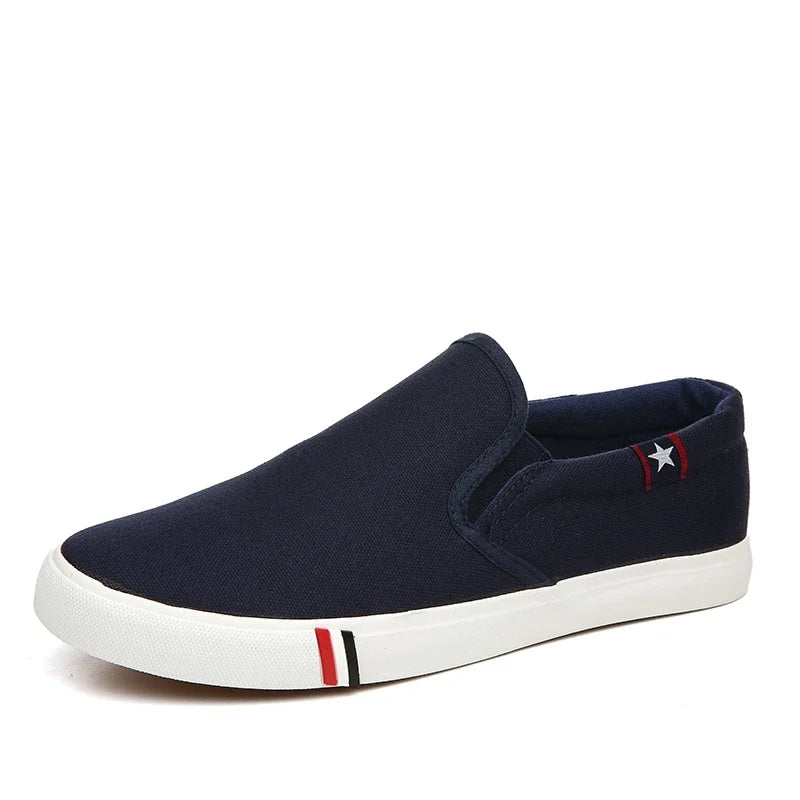Mænd afslappede sko glider på lærred loafers behagelige at gå lejligheder til mand fyr non slip blød mokkasiner sneakers sommer sommer