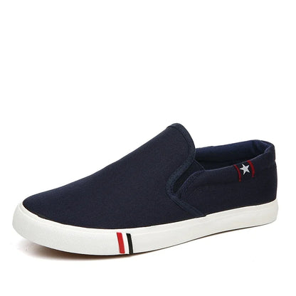 Mænd afslappede sko glider på lærred loafers behagelige at gå lejligheder til mand fyr non slip blød mokkasiner sneakers sommer sommer