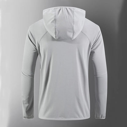 UPF50+ Summer UV Protection Hoodie Unisex Breathable Ice Silk Outdoor Sports Couple's Beach Street Style Lightweight Jacket