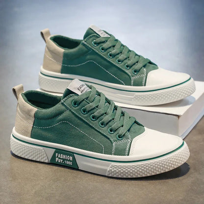 Mens Shoes 2025 New Mens Canvas Shoes Comfortable Plus Size 37-48 Skateboarding Shoes Wear Resistant Fashion Men Casual Sneakers