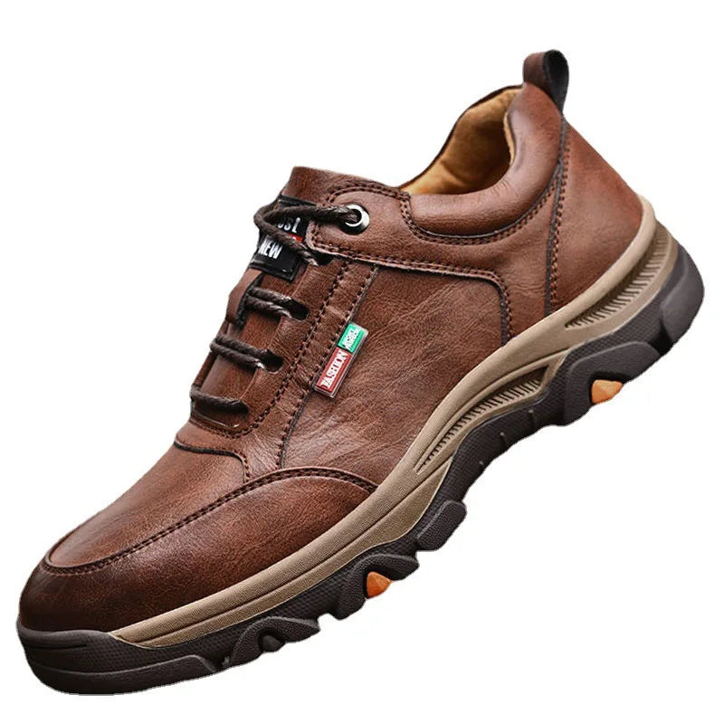 Offical Men's Sneakers Kožená muži příležitostné boty Moccasins prodyšné retro muži sportovní chůze bota venku turistika tenisky