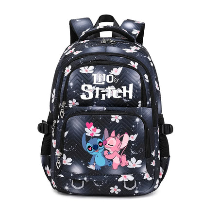 Lilo Stitch Waterproof Large Capacity Backpack for Women Girls Daypack Lightweight Schoolbag Casual Travel Knapsack