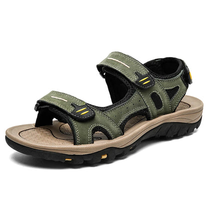 Big Size 48 49 Beach Sandals For Men Outdoor Casual Trekking Summer Breathable Shoes Sandal Hook & Loop Sandalias Hombre Playa