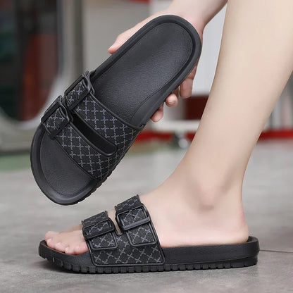 Moški pristni usnjeni sandali udobni moški sandal hišni copatci moški poletni čevlji prodajajo pristne moške spodrsljaje flip flop diapozitive