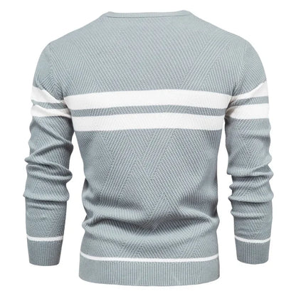Camisola de manga longa de gola alta masculina, blusas finas, moda casual, roupas de outono, novo