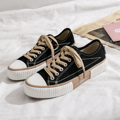 Kvinnor dukskor mode sneakers unisex ny avslappnad vulkanisera skor kvinna mode loafers hög kvalitet 3 gånger vulkanisering