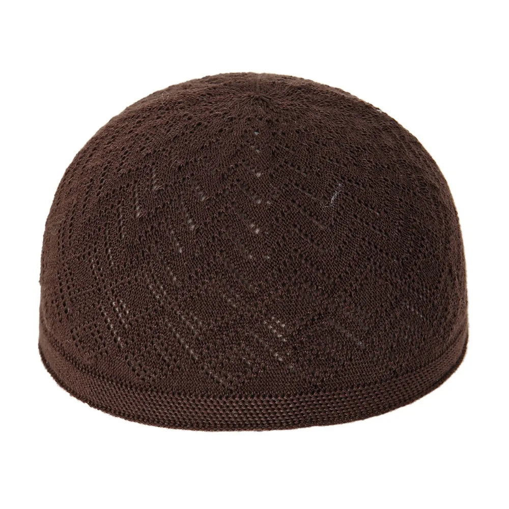 Muslimska män bön hattar unisex vinter varm stickad mössa mössa islam judiska indiska mössor musulman arabiska mäns kippah homme hatt