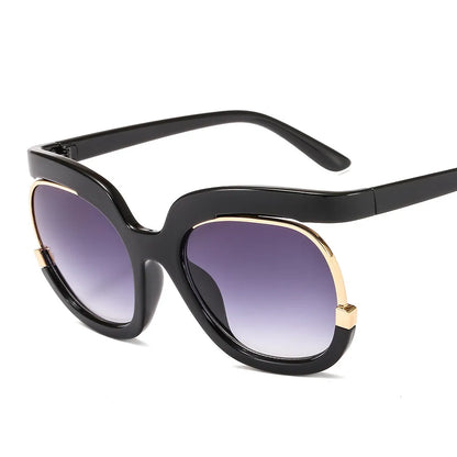 New Fashion Round Oversized Sunglasses For Women Men Retro Designer Ladies Sun Glasses Trending Product Shades UV400 Eyewea