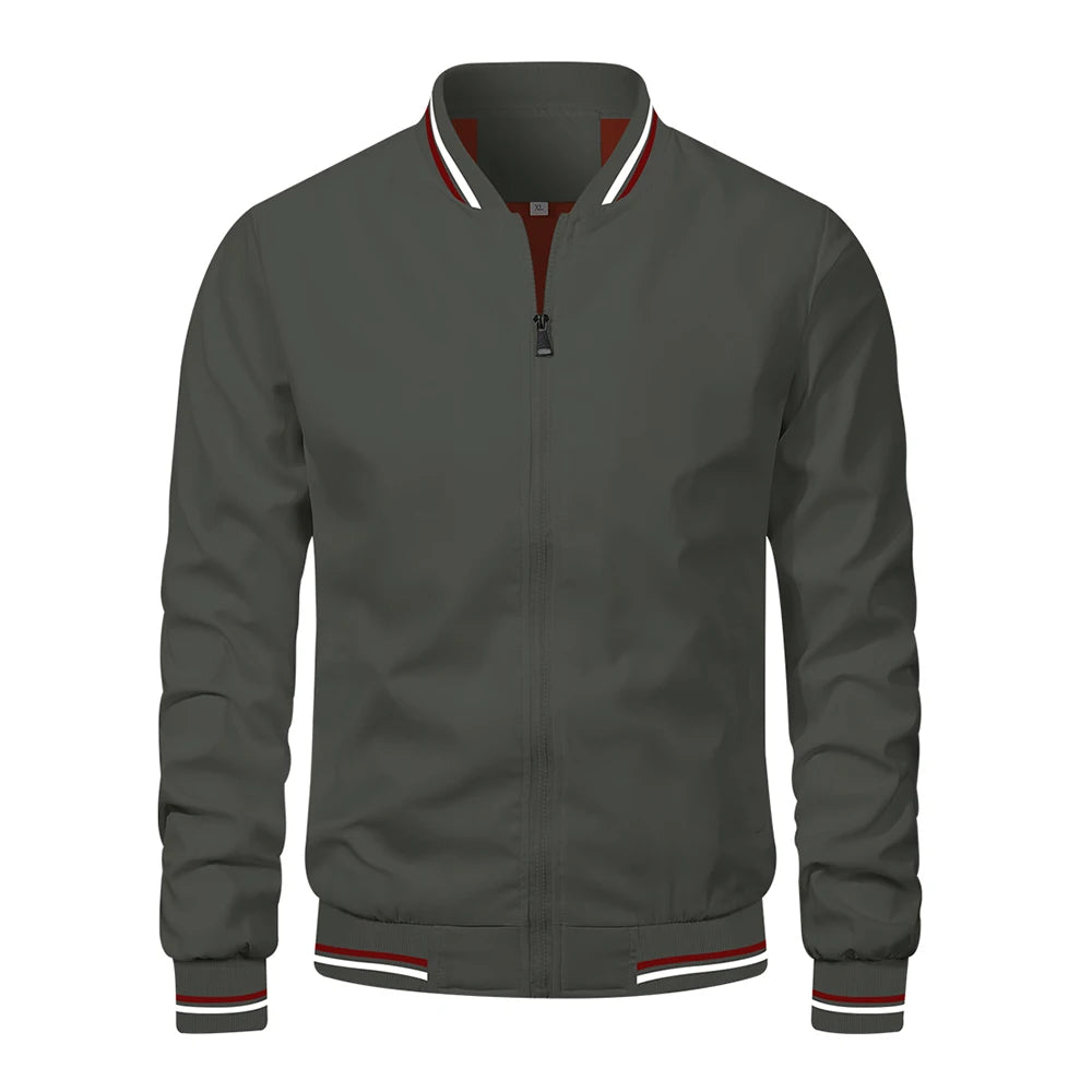 Spring Summer Bomber Jacket Men Black Casual Slim Fit Baseball Mens Jackets New Autumn Fashion High Quality Jackets for Men