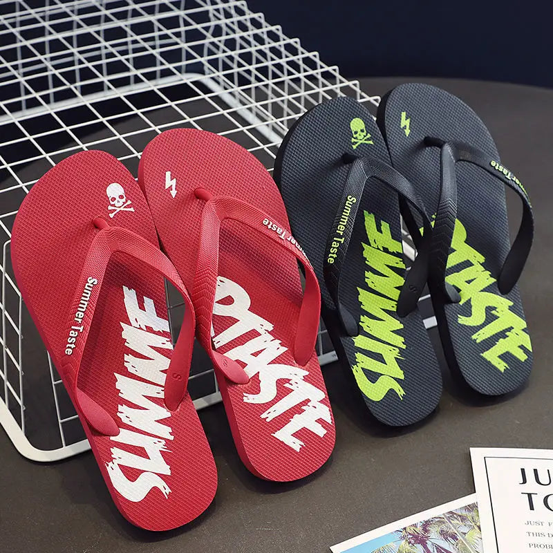 كلاسيك رجل Flip Flops Summer Summer Slims Slides Slippers Slippers Boys Beach Flats Fery Leisure Standals Chanclas de Hombre