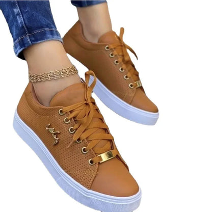 Vulkanizált cipők női új 2024 alkalmi cipők divat lapos csipke kültéri séta sport plusz méret 43 zapatillas mujer
