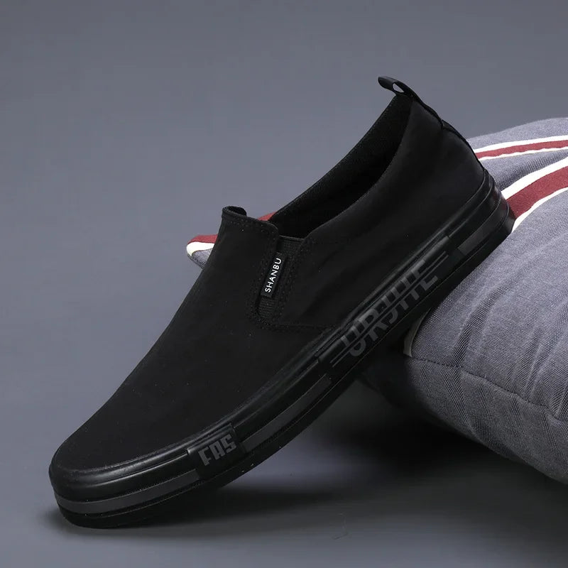 Lätt mäns dukskor Bekväma lågklippta vulkaniserade skor män espadrille icke-slip casual skor män lägenheter 2024