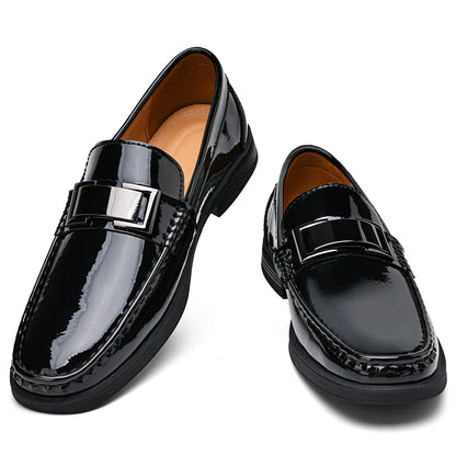 Patentskinn Loafers menn tilfeldige sko for gentleman loafer formelle sko instappers heren stor størrelse 47 48