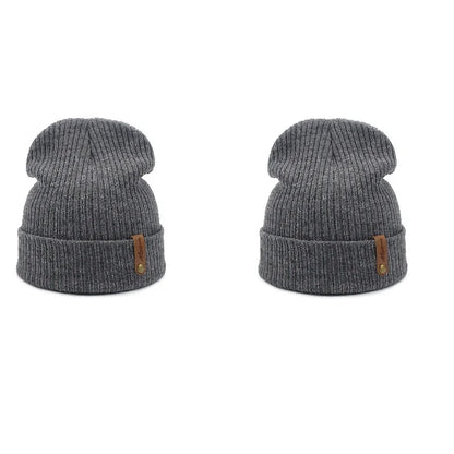 Brand Oohmy Knitted Hats for Men Women, Skullies Caps, Warmer Bonnet, Casual Cap, Monochromatic, Male and Female, Winter, 2024