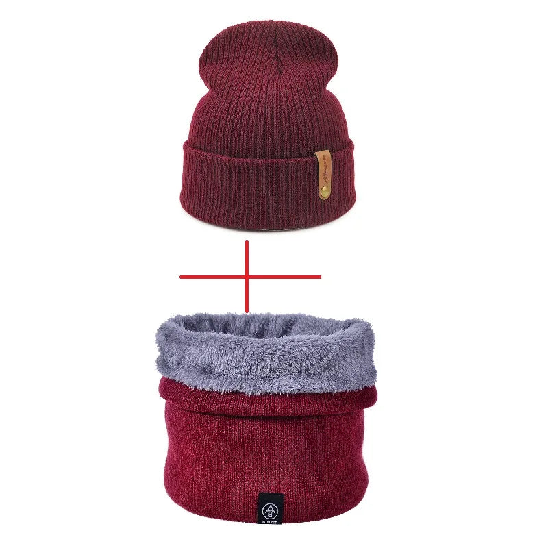 Brand Oohmy Knitted Hats for Men Women, Skullies Caps, Warmer Bonnet, Casual Cap, Monochromatic, Male and Female, Winter, 2024