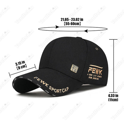 Nuevos hombres de moda mujeres de alta calidad pocos cartas bordadas algodón de algodón ajustable gata de béisbol gorra camionero para papá sombreros de papá