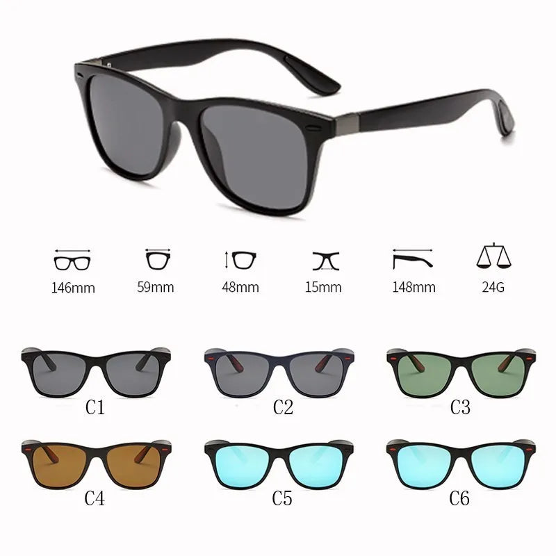 Polarizační sluneční brýle unisex Square Vintage Sun Glasses Slavná značka Suglases Polarizační brýle Retro feminino ženy muži