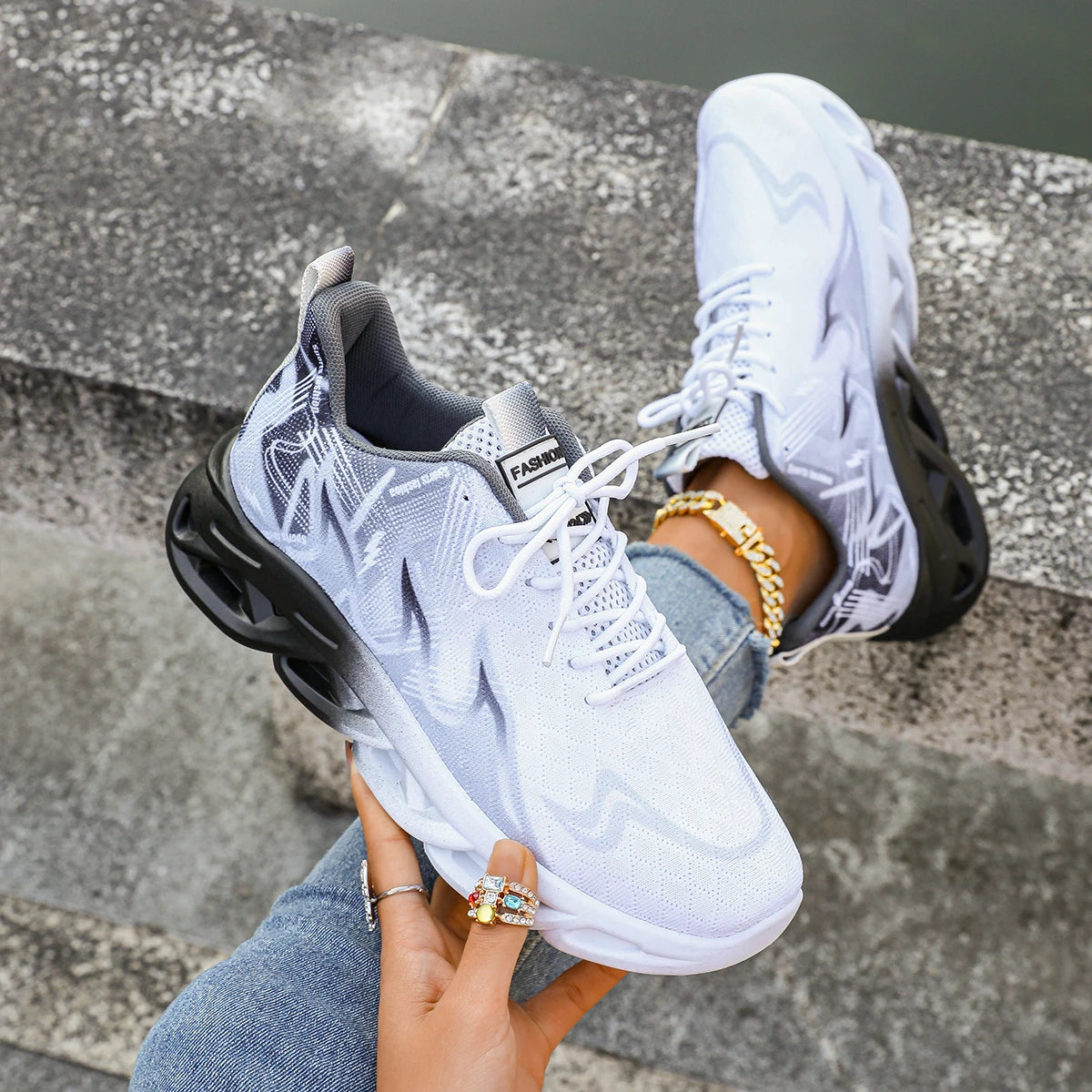 Femmes Casual Sports Chaussures Baskets légers respirants Antaliments antidérapants