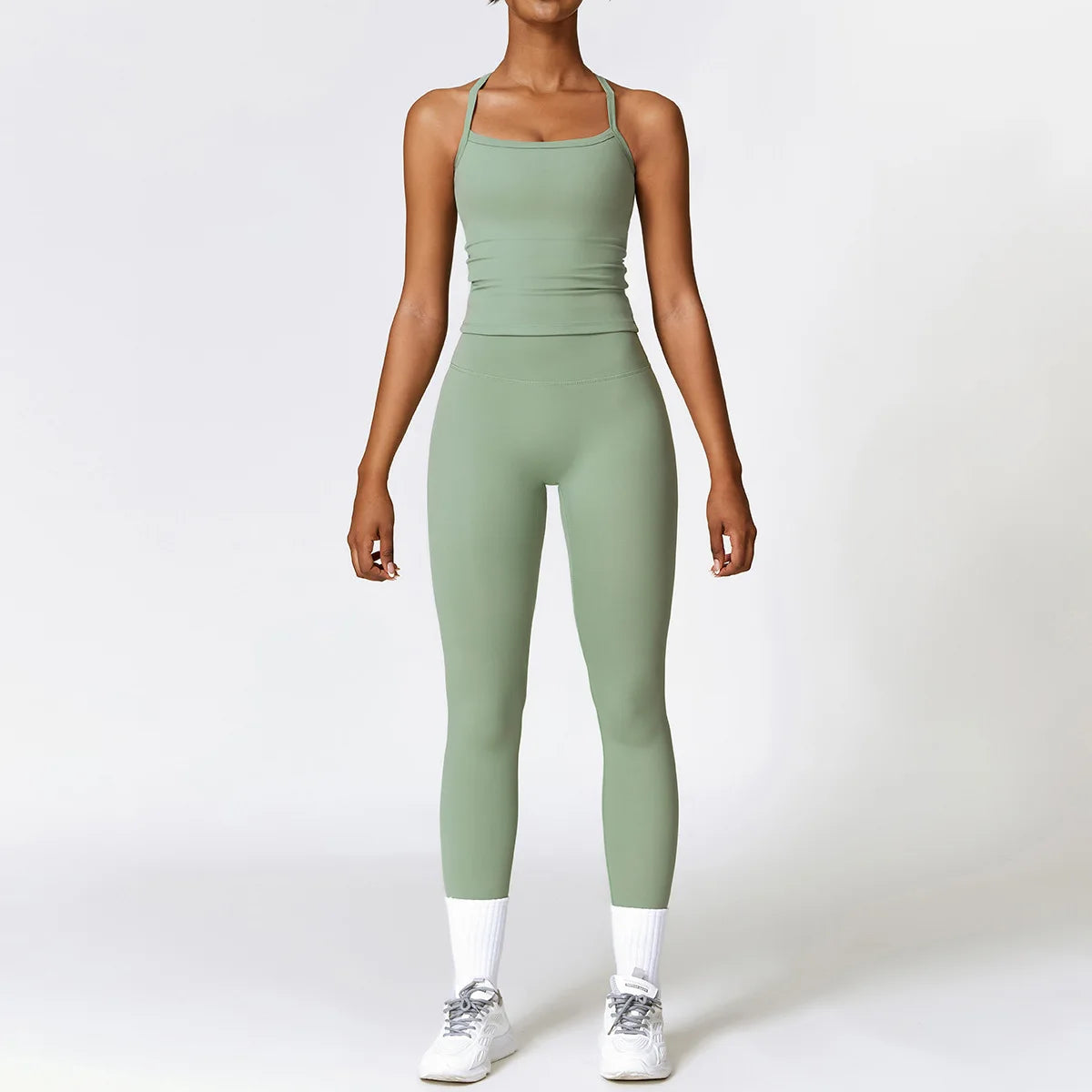 2 pezzi abbigliamento sportivo set da palestra abbigliamento da abbigliamento sport yoga si adatta donne set di fitness set trackuit sports reggiseno ginnase ginging