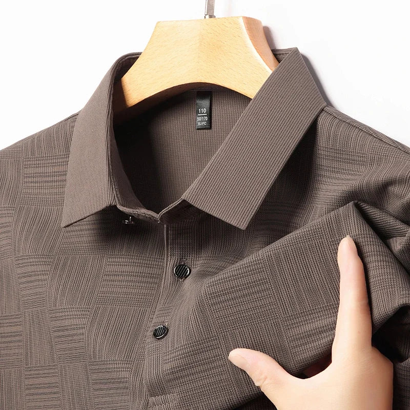 2024 Camiseta de manga corta de manga corta de manga corta de nuevo negocio impreso para hombres Moda de manga corta cómoda y transpirable Top