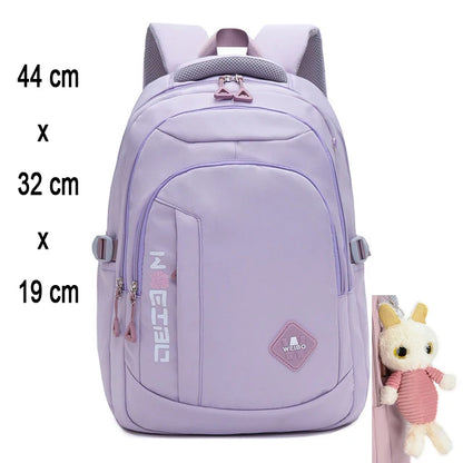 Stelpuskólapoki bakpoki bakpakki fyrir unglinga konur börn kvenkyns bleikur skólatösku aðalhár pokaplata unglinga unglinga barnabörn